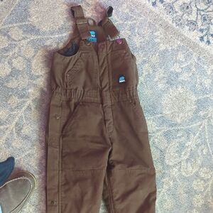 Kids Chocolate Brown Overalls